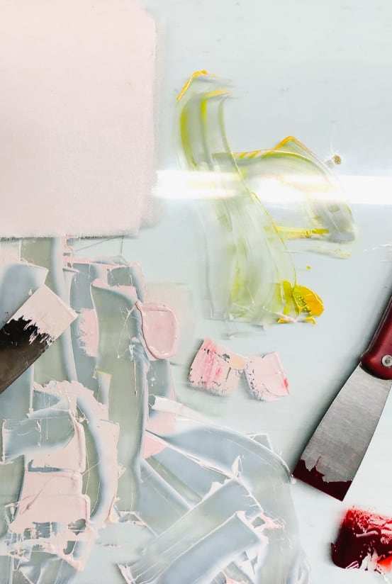 kiss and tell letterpressed poster