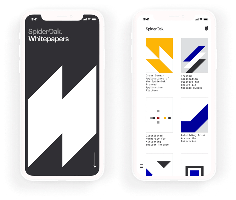 SpiderOak Whitepapers mobile web design